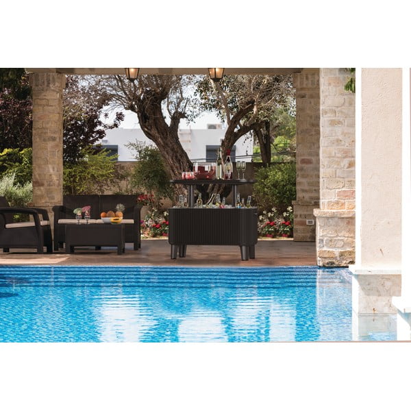 Plastmasas dārza galds ar ledus paplāti 83.5x40 cm Bevy – Keter-image-1