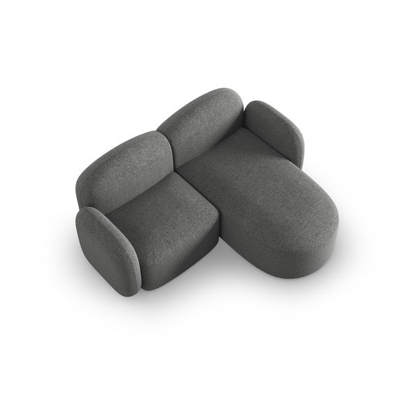 Tumši pelēks stūra dīvāns (ar labo stūri) Blair – Micadoni Home-image-3