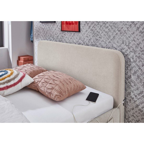 Bēša bērnu gulta bez režģa 120x200 cm Cosy – Meise Möbel-image-3