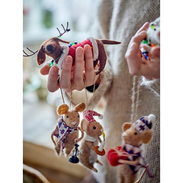 Vilnas Ziemassvētku eglītes rotājumi (3 gab.) 11 cm Peo – Bloomingville-image-2