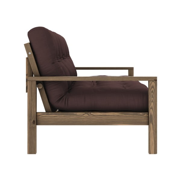 Tumši brūns salokāms dīvāns 205 cm Knob – Karup Design-image-4