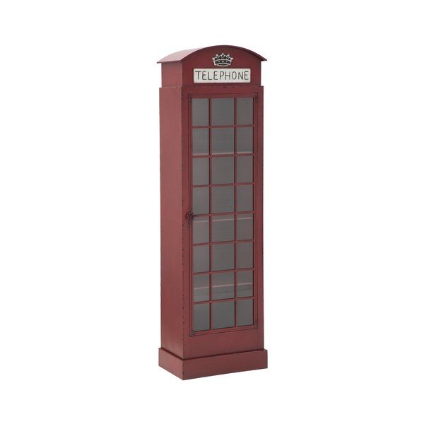Sarkana dzelzs vitrīna Mauro Ferretti London Telephone Booth, augstums 180 cm-image-1