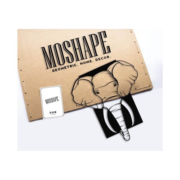 Melna metāla sienas apdare Zilonis-image-1