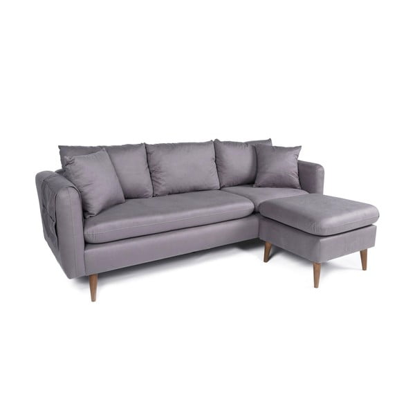 Gaiši pelēks dīvāns 215 cm Sofia – Balcab Home-image-2