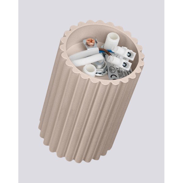 Pelēkbrūna metāla prožektora tipa lampa ø 6,5 cm Gleam – Sollux-image-4