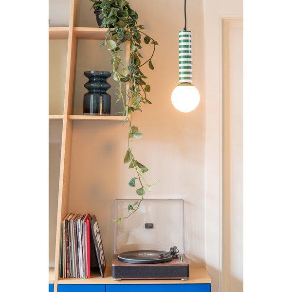 Zaļa metāla piekaramā lampa ø 12 cm Rayado Retro – Leitmotiv-image-1