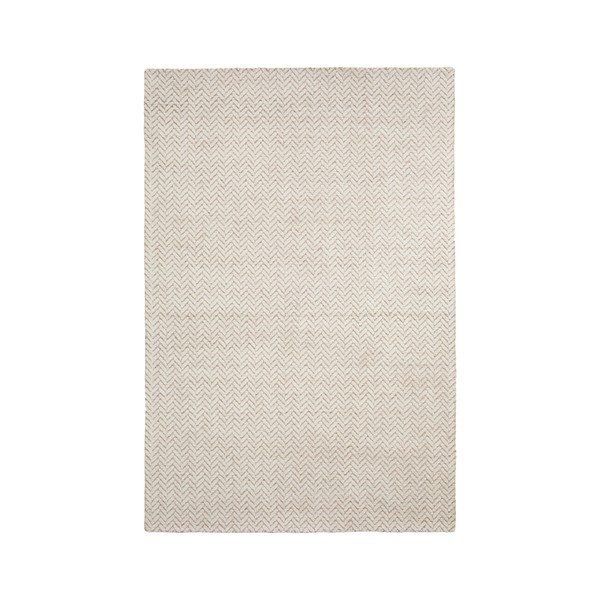 Krēmkrāsas ar rokām darināts vilnas paklājs 160x230 cm Calira – Kave Home