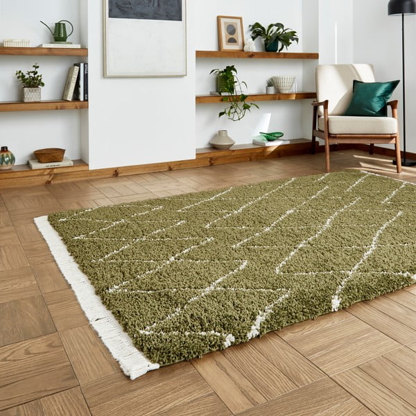 Zaļš paklājs 120x170 cm Boho – Think Rugs-image-2