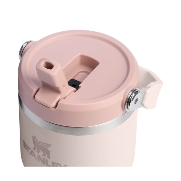 Gaiši rozā nerūsējošā tērauda termoss 600 ml IceFlow™ Flip Straw 2.0 Tumbler Rose Quartz – Stanley-image-2
