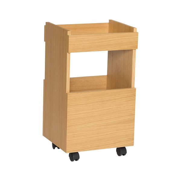 Servēšanas galdiņš uz riteņiem ar ozolkoka imitāciju 35x40 cm Forma – Hübsch