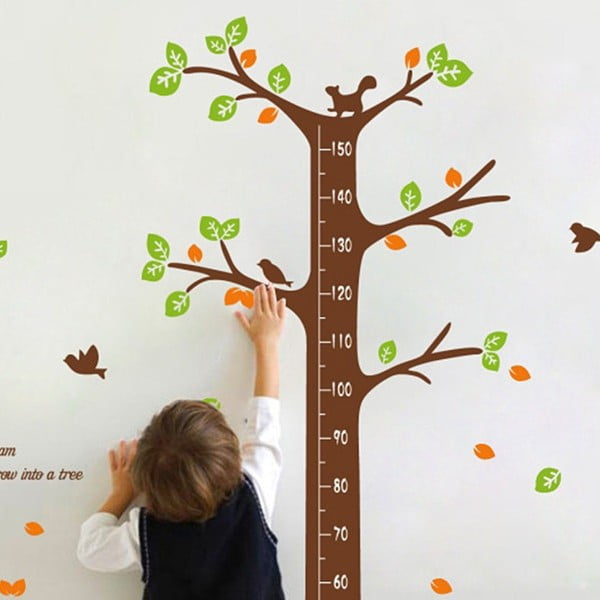 Durvju/sienas bērnu uzlīme ar mērlentes motīvu 60x190 cm Dreaming Tree – Ambiance
