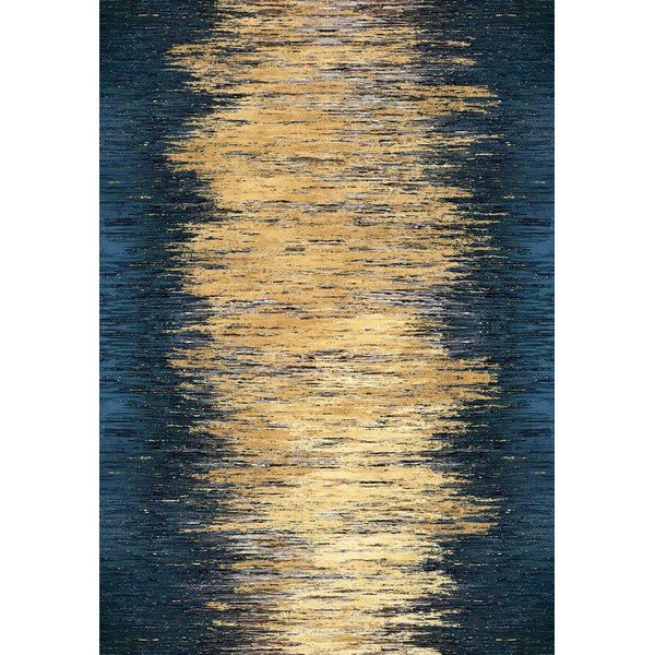 Dzeltens/tumši zils mazgājams celiņa paklājs 80x200 cm Goldie – Vitaus