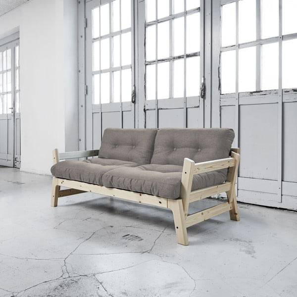 Dīvāns gulta Karup Step Natural/Granite Grey