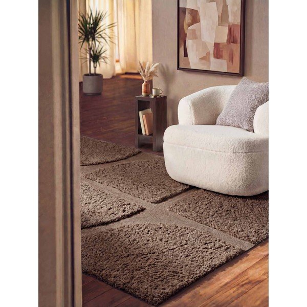 Brūns ar rokām darināts paklājs 200x300 cm Lambeth Jasper – Ted Baker-image-1