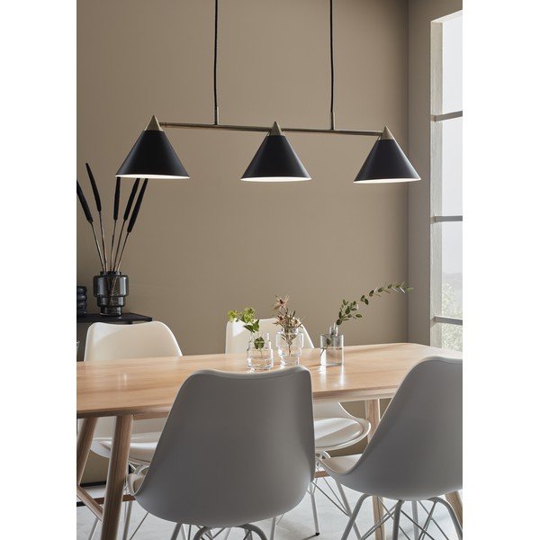 Melna trīsviru griestu lampa Markslöjd Klint-image-1