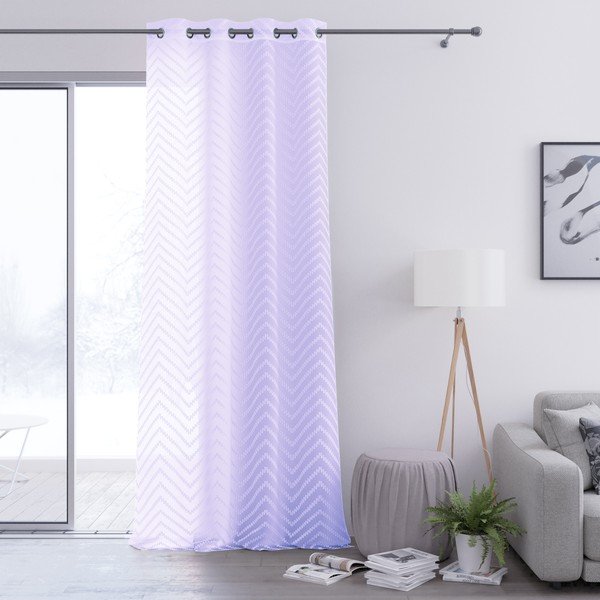 Gaiši violets aizkars AmeliaHome Molisa Eyelets, 140 x 250 cm-image-2