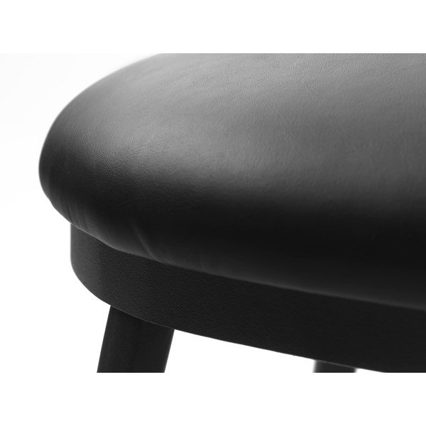 Melns sols no ādas imitācijas Gain – Unique Furniture-image-4