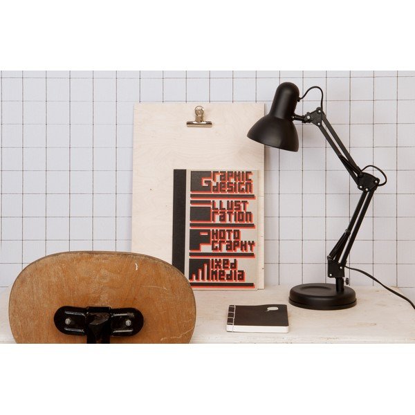 Melna galda lampa Leitmotiv Hobby, ø 12,5 cm-image-3