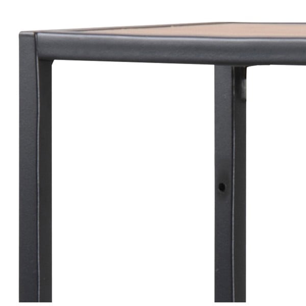 Melns/dabīga toņa sienas grāmatplaukts ar ozolkoka imitāciju 75x91 cm Seaford – Actona-image-4