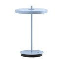Gaiši zila metāla LED galda lampa ar metāla abažūru (augstums 31 cm) Asteria Move – UMAGE