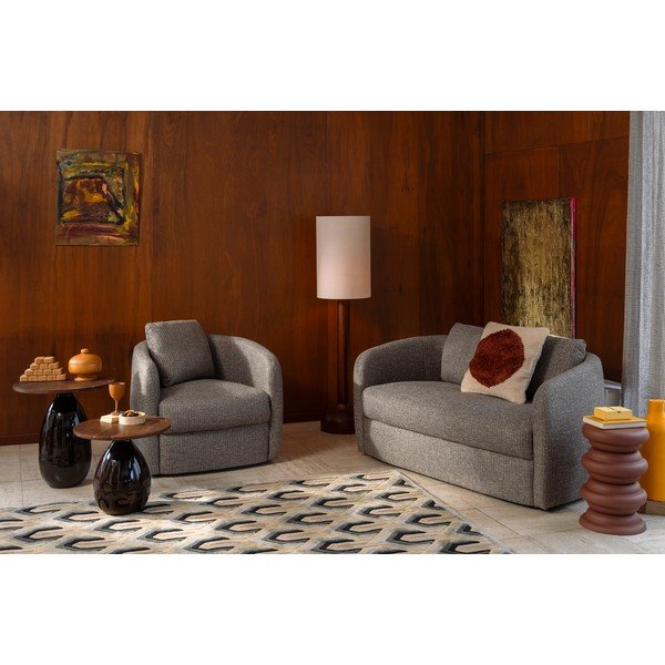 Pelēks dīvāns 143 cm Boho – Dutchbone-image-1