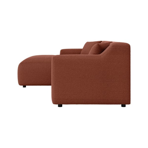 Ķieģeļu sarkans velveta stūra dīvāns (ar kreiso stūri/ar zvilni) Martin – Ropez-image-3