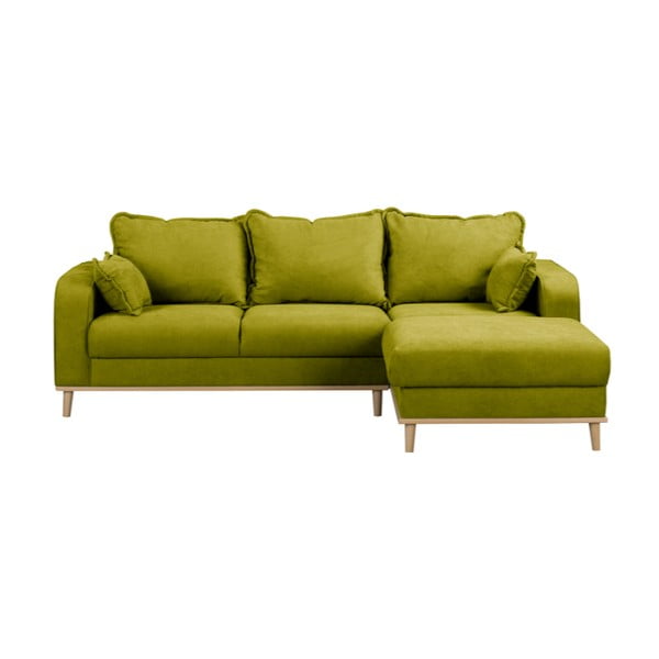 Zaļš stūra dīvāns (labais stūris) Beata – Ropez