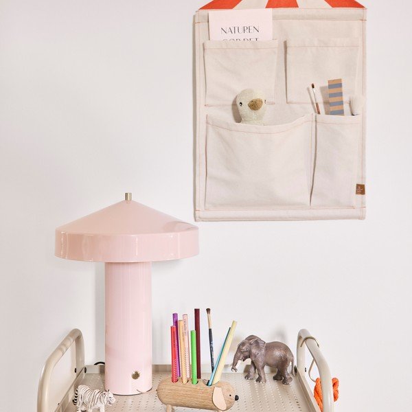 Krēmkrāsas tekstila piekaramais organizators 40x1x60 cm Circus – OYOY Mini-image-1