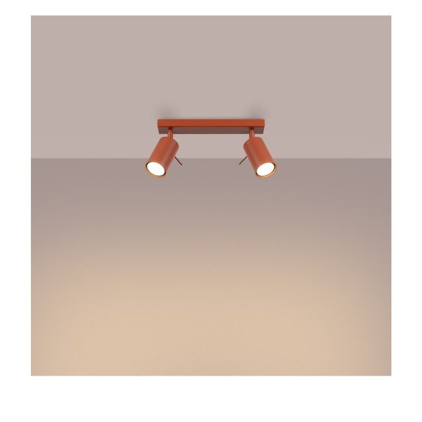 Ķieģeļu sarkana prožektora tipa lampa 6x30 cm Etna – Sollux-image-2