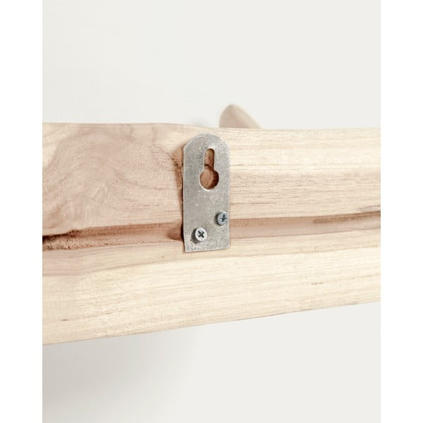 Dabīga toņa tīkkoka masīvkoka sienas pakaramais 63 cm Gaillech – Kave Home-image-3
