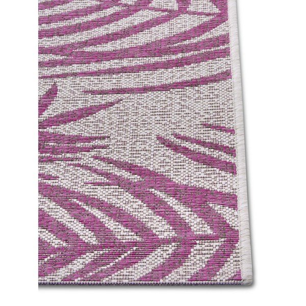 Rozā un bēšs āra paklājs NORTHRUGS Palmera, 70 x 300 cm-image-2