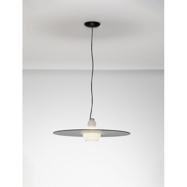 Matēti melna tērauda piekaramā lampa ø 60 cm Lora – Nova Luce-image-3