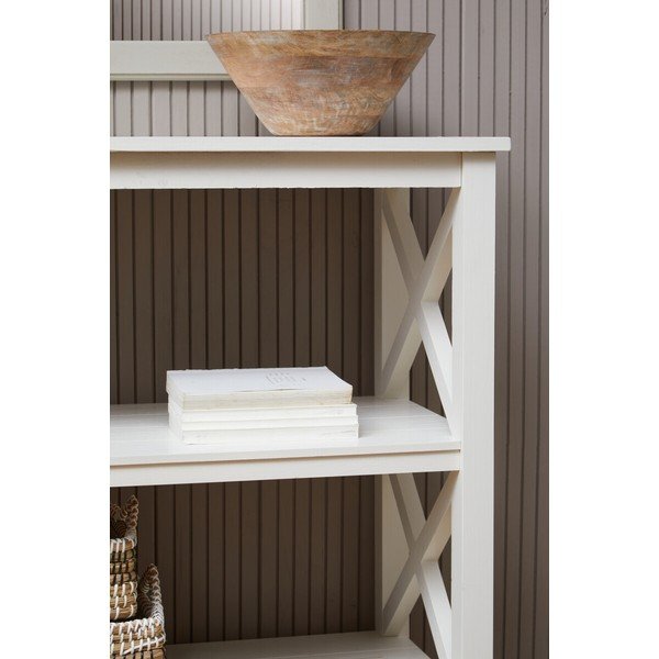 Balts priedes masīvkoka plaukts 40x81x81 cm Heritage – Premier Housewares-image-2