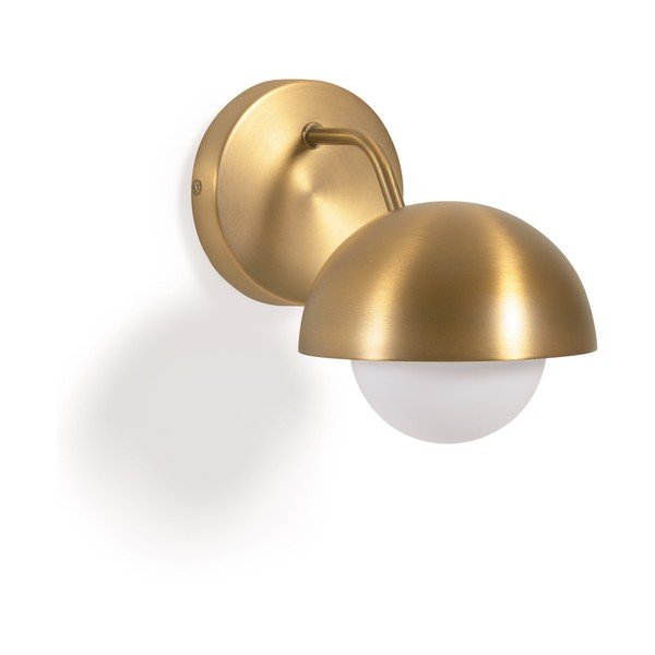 Sienas lampa zelta krāsā ø 15 cm Lonela – Kave Home