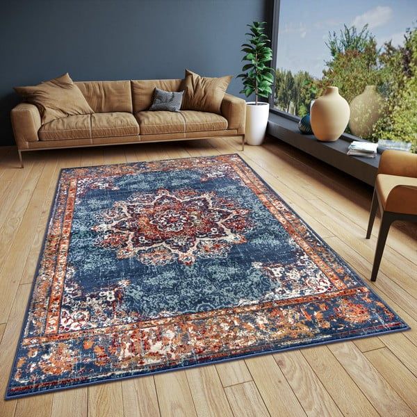 Tumši zils paklājs 140x200 cm Orient Maderno – Hanse Home-image-1