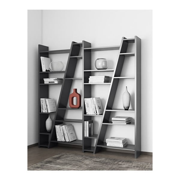 Matēts melns grāmatplaukts TemaHome Delta-image-3