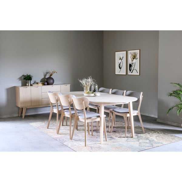 Ovāls izvelkams ēdamgalds no ozolkoka Rowico Filippa, 170 x 105 cm-image-1