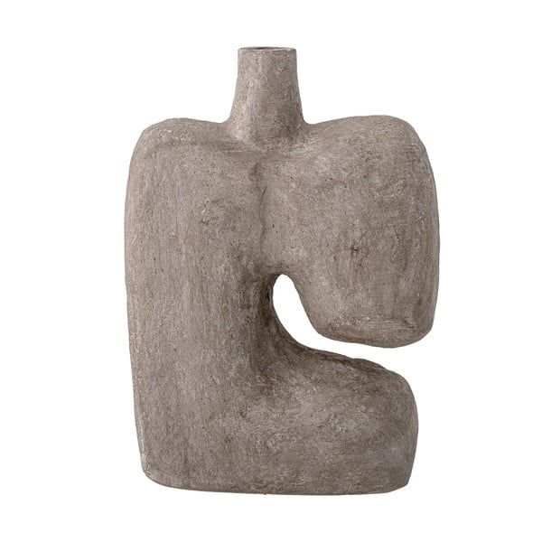 Pelēka dekoratīvā papīra vāze Bloomingville Banael, augstums 36 cm-image-4