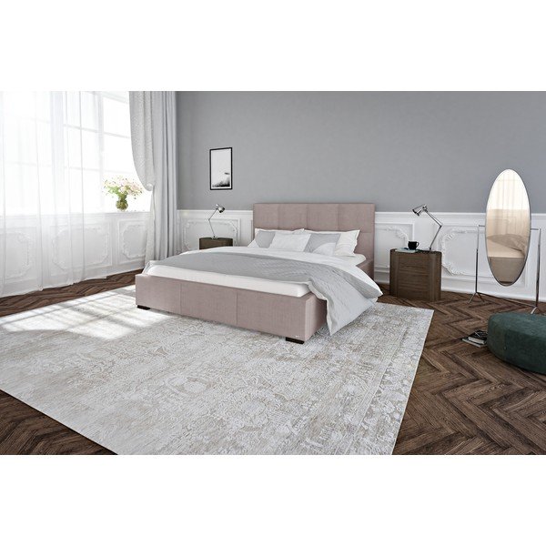 Gaiši rozā divguļamā gulta ar režģi un uzglabāšanas vietu Guy Laroche Home Fascination, 160 x 200 cm-image-4