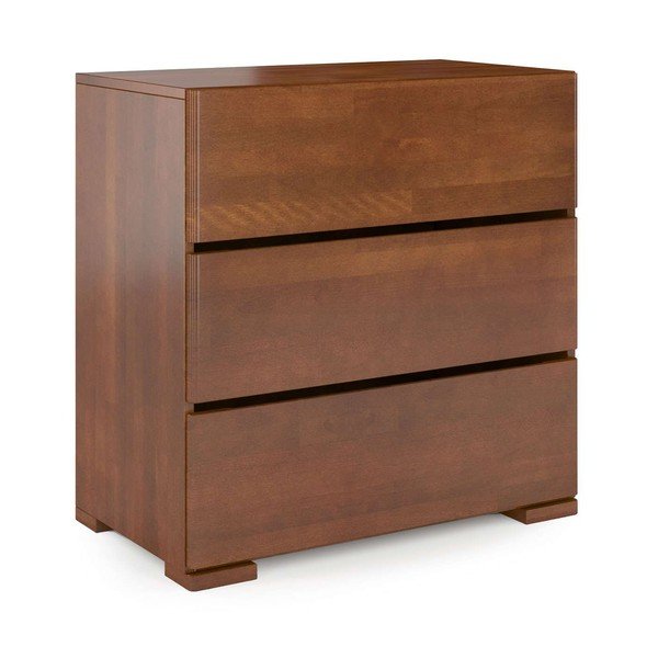 Brūna kumode no dižskābarža koka Skandica Sandemo, 80 x 81 cm