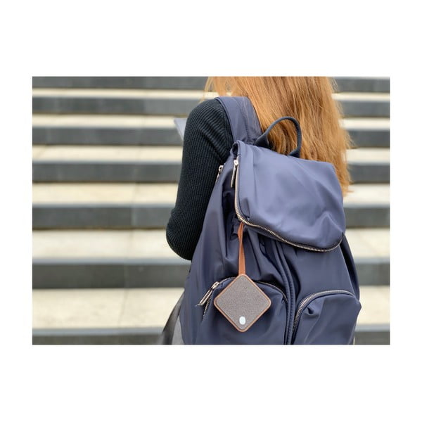 Tumši brūns melns bluetooth skaļrunis Gingko Square-image-3