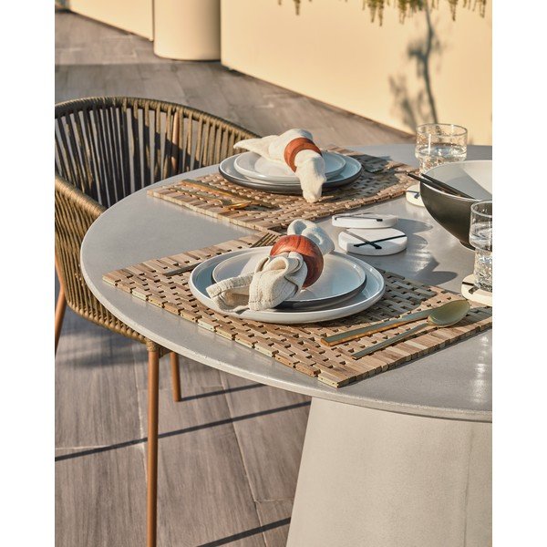 Betona āra ēdamgalds Kave Home Itai, ⌀ 120 cm-image-4