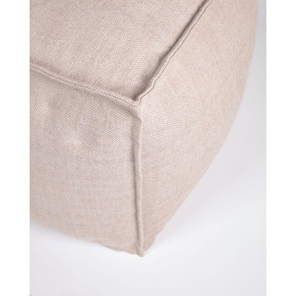 Bēšs dārza pufs Kave Home Leeith, 40 x 39 cm-image-1