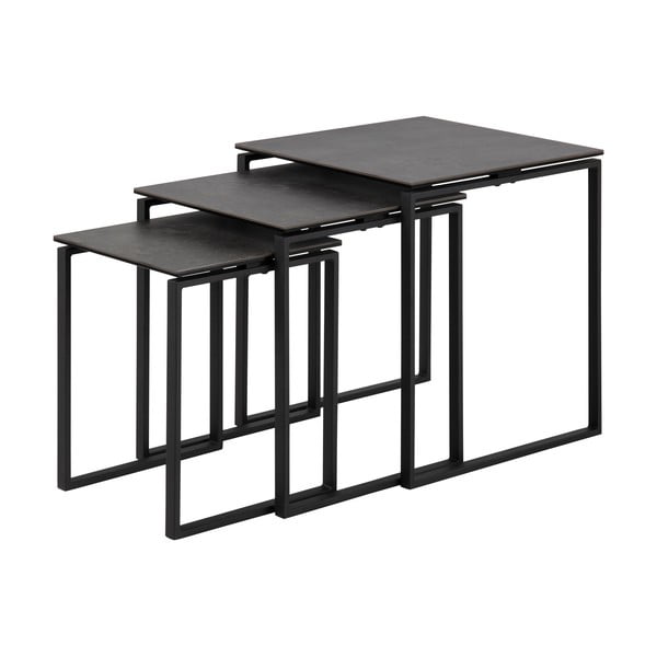 Melni žurnālgaldiņi (3 gab.) Katrine – Actona-image-3