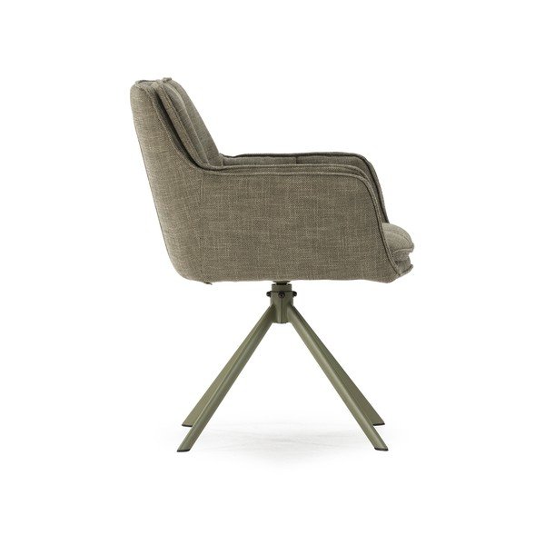 Zaļi polsterēti ēdamistabas krēsli (2 gab.) Keiko – Marckeric-image-3