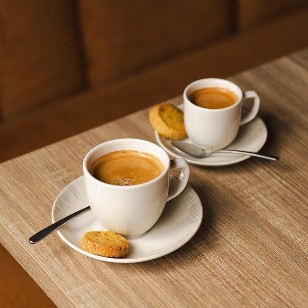 Gaiši pelēka porcelāna apakštasīte ø 14 cm Nuance – BonBistro-image-3