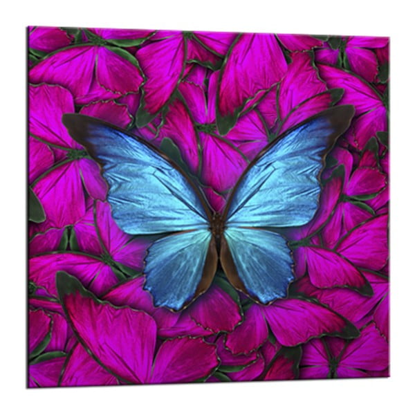 Attēls Styler Glasspik Red Butterfly, 20 x 20 cm
