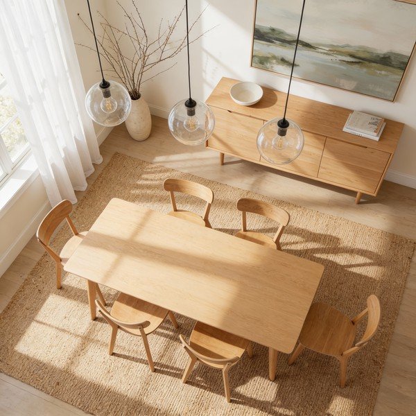 Ēdamistabas krēsli ar ozolkoka imitāciju Roxby – Actona-image-2