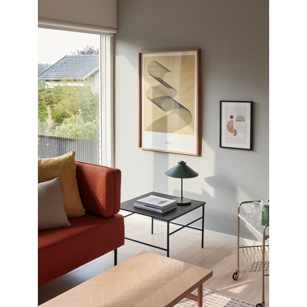 Tumši zaļa galda lampa (augstums 38 cm) Shape – Hübsch-image-4