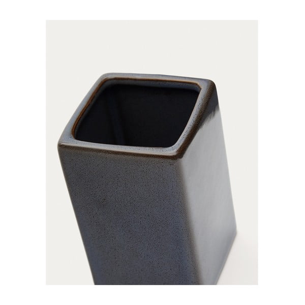 Tumši zils keramikas trauks zobu birstei Silvet – Kave Home-image-2